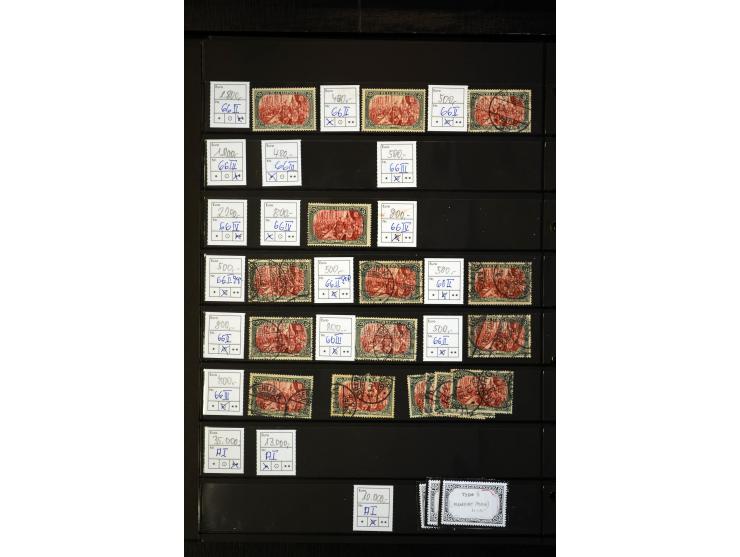 1872/1920, umfangreicher, meist gestempelter und ungebrauchter Bestand mit vielen besseren Werten, schönen Briefstücken, Paar