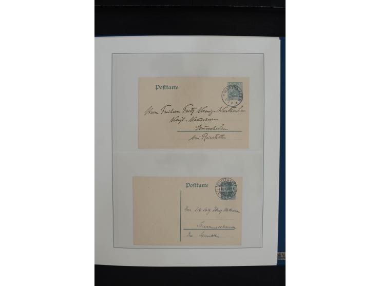1872/1923, gestempelte, in den Hauptnummern weitgehend kpl. Sammlung mit u.a. Mi.-Nr. 3 (Ersttag), 21b, 24, 28, 49aa (2, einm