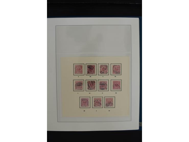 1872/1923, gestempelte, in den Hauptnummern weitgehend kpl. Sammlung mit u.a. Mi.-Nr. 3 (Ersttag), 21b, 24, 28, 49aa (2, einm