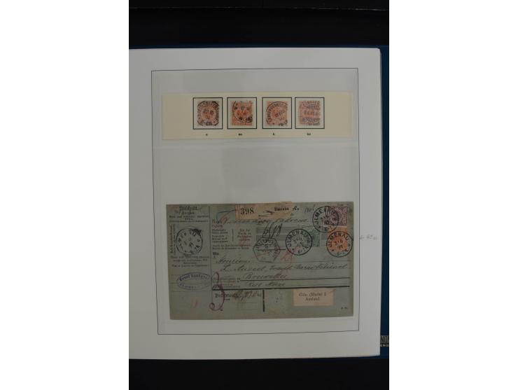 1872/1923, gestempelte, in den Hauptnummern weitgehend kpl. Sammlung mit u.a. Mi.-Nr. 3 (Ersttag), 21b, 24, 28, 49aa (2, einm