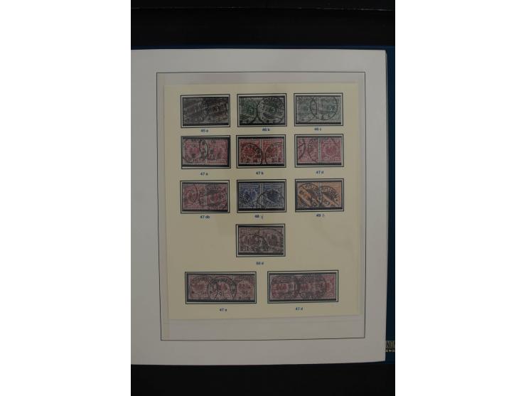 1872/1923, gestempelte, in den Hauptnummern weitgehend kpl. Sammlung mit u.a. Mi.-Nr. 3 (Ersttag), 21b, 24, 28, 49aa (2, einm
