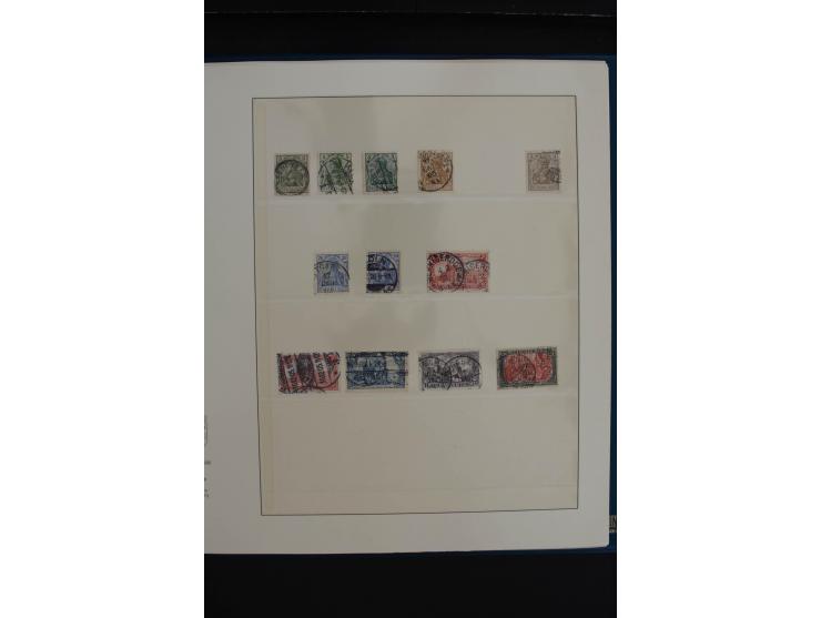 1872/1923, gestempelte, in den Hauptnummern weitgehend kpl. Sammlung mit u.a. Mi.-Nr. 3 (Ersttag), 21b, 24, 28, 49aa (2, einm