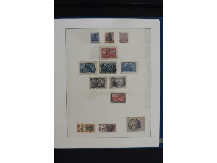 1872/1923, gestempelte, in den Hauptnummern weitgehend kpl. Sammlung mit u.a. Mi.-Nr. 3 (Ersttag), 21b, 24, 28, 49aa (2, einm