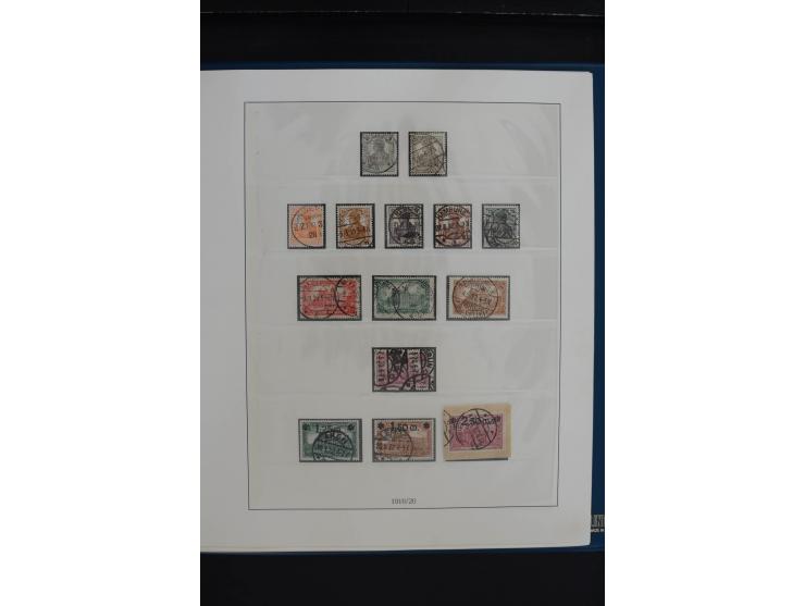 1872/1923, gestempelte, in den Hauptnummern weitgehend kpl. Sammlung mit u.a. Mi.-Nr. 3 (Ersttag), 21b, 24, 28, 49aa (2, einm