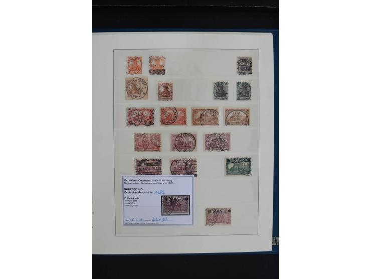 1872/1923, gestempelte, in den Hauptnummern weitgehend kpl. Sammlung mit u.a. Mi.-Nr. 3 (Ersttag), 21b, 24, 28, 49aa (2, einm