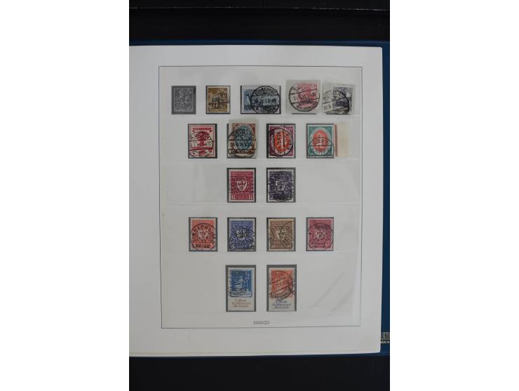 1872/1923, gestempelte, in den Hauptnummern weitgehend kpl. Sammlung mit u.a. Mi.-Nr. 3 (Ersttag), 21b, 24, 28, 49aa (2, einm