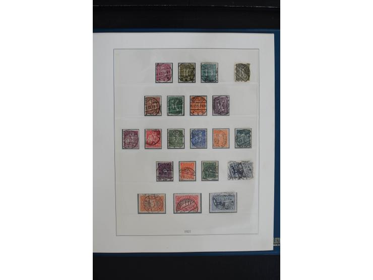 1872/1923, gestempelte, in den Hauptnummern weitgehend kpl. Sammlung mit u.a. Mi.-Nr. 3 (Ersttag), 21b, 24, 28, 49aa (2, einm
