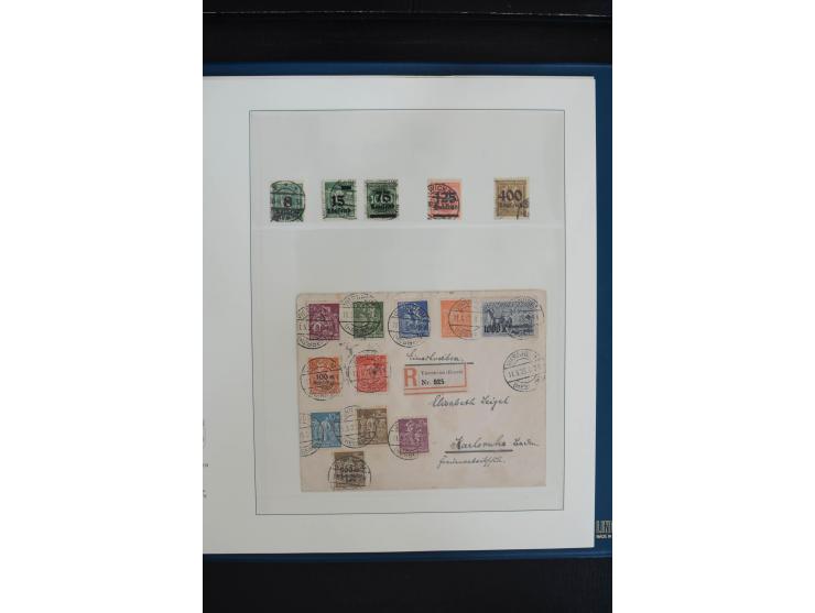1872/1923, gestempelte, in den Hauptnummern weitgehend kpl. Sammlung mit u.a. Mi.-Nr. 3 (Ersttag), 21b, 24, 28, 49aa (2, einm