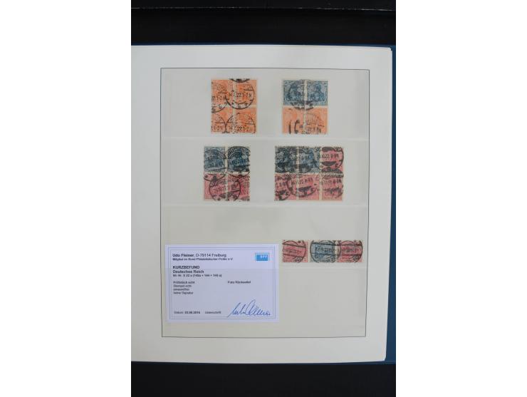 1872/1923, gestempelte, in den Hauptnummern weitgehend kpl. Sammlung mit u.a. Mi.-Nr. 3 (Ersttag), 21b, 24, 28, 49aa (2, einm