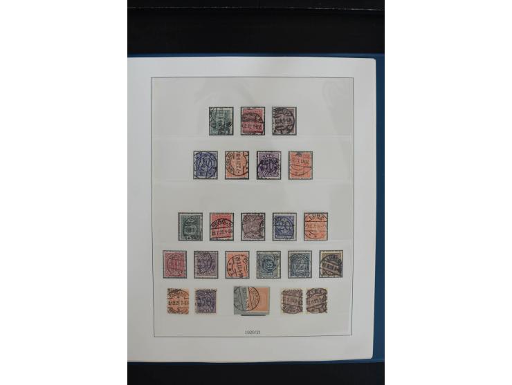 1872/1923, gestempelte, in den Hauptnummern weitgehend kpl. Sammlung mit u.a. Mi.-Nr. 3 (Ersttag), 21b, 24, 28, 49aa (2, einm