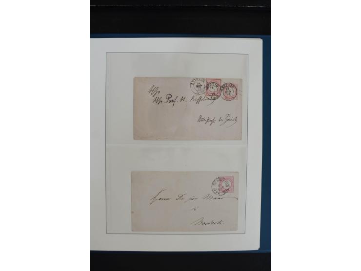 1872/1923, gestempelte, in den Hauptnummern weitgehend kpl. Sammlung mit u.a. Mi.-Nr. 3 (Ersttag), 21b, 24, 28, 49aa (2, einm