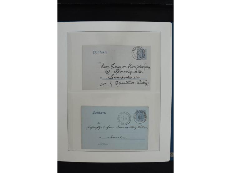 1872/1923, gestempelte, in den Hauptnummern weitgehend kpl. Sammlung mit u.a. Mi.-Nr. 3 (Ersttag), 21b, 24, 28, 49aa (2, einm
