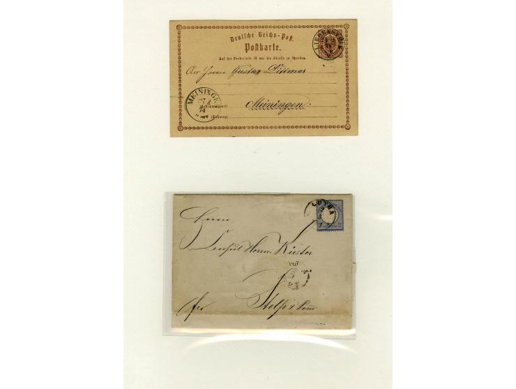 1872/74, sehr schöne gestempelte Sammlung, in den Hauptnummern kpl., zusätzlich Mi.-Nr. 21b, dabei auch viele nachverwendete 