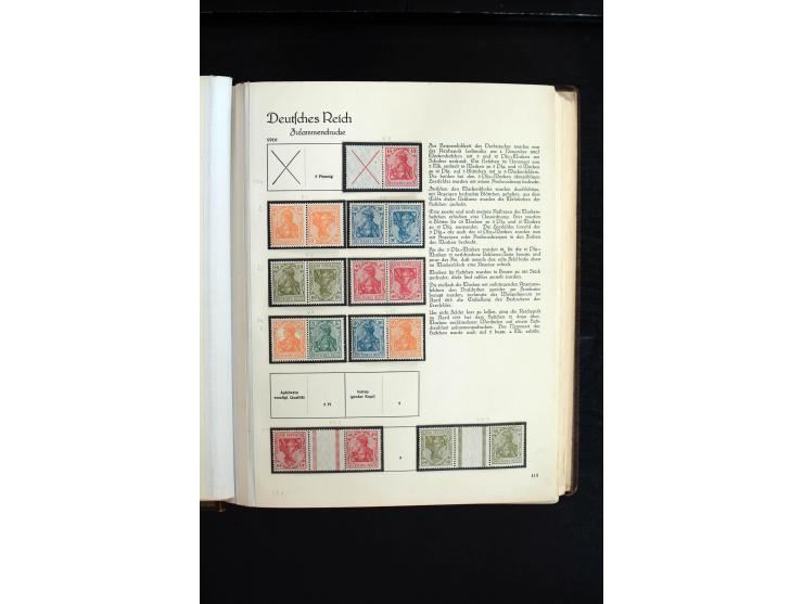 1872/1945, sehr schöne ungebrauchte und gestempelte Sammlung beginnend mit umfangreichen Brustschildteil, danach guter Teil P