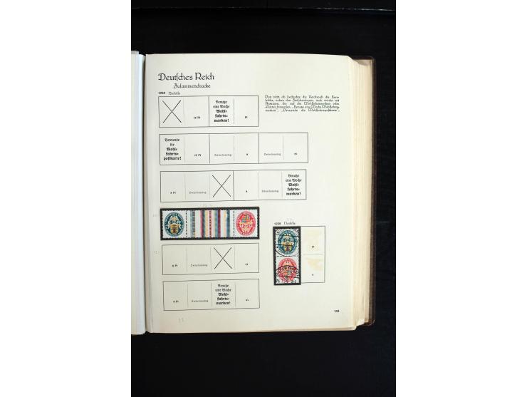 1872/1945, sehr schöne ungebrauchte und gestempelte Sammlung beginnend mit umfangreichen Brustschildteil, danach guter Teil P