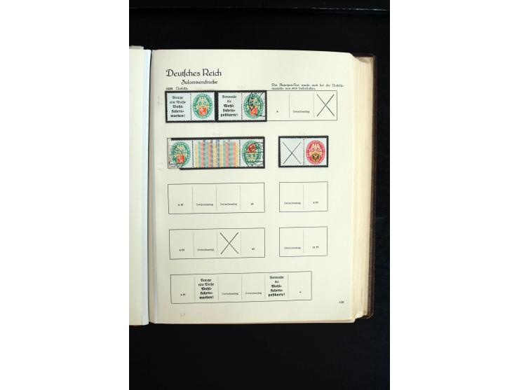 1872/1945, sehr schöne ungebrauchte und gestempelte Sammlung beginnend mit umfangreichen Brustschildteil, danach guter Teil P