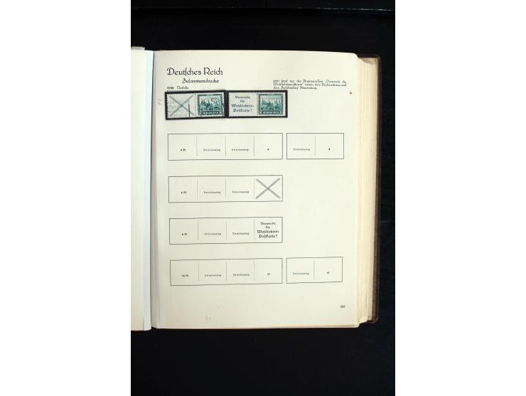 1872/1945, sehr schöne ungebrauchte und gestempelte Sammlung beginnend mit umfangreichen Brustschildteil, danach guter Teil P