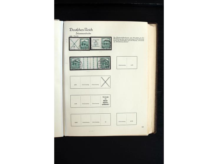 1872/1945, sehr schöne ungebrauchte und gestempelte Sammlung beginnend mit umfangreichen Brustschildteil, danach guter Teil P