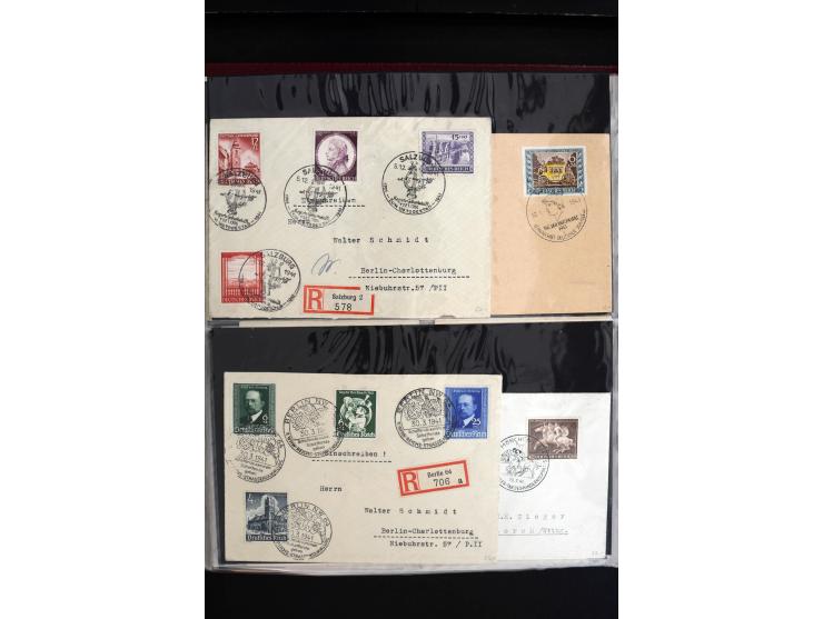 1872/1945, sehr schöne ungebrauchte und gestempelte Sammlung beginnend mit umfangreichen Brustschildteil, danach guter Teil P