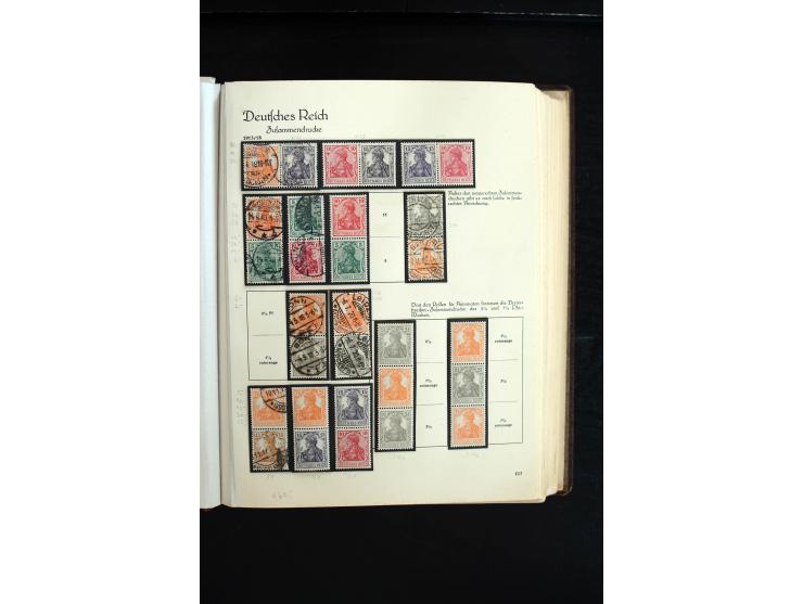 1872/1945, sehr schöne ungebrauchte und gestempelte Sammlung beginnend mit umfangreichen Brustschildteil, danach guter Teil P