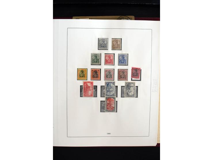 1872/1945, sehr schöne ungebrauchte und gestempelte Sammlung beginnend mit umfangreichen Brustschildteil, danach guter Teil P