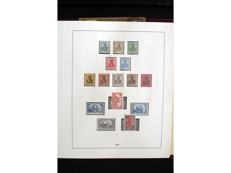 1872/1945, sehr schöne ungebrauchte und gestempelte Sammlung beginnend mit umfangreichen Brustschildteil, danach guter Teil P