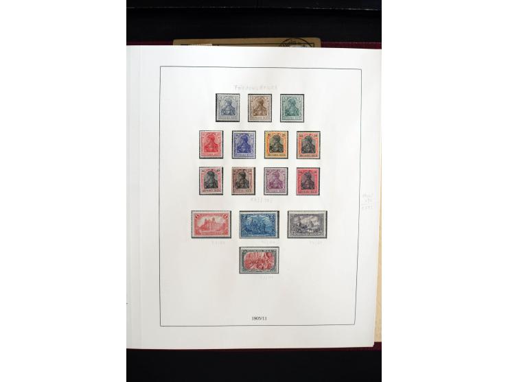 1872/1945, sehr schöne ungebrauchte und gestempelte Sammlung beginnend mit umfangreichen Brustschildteil, danach guter Teil P