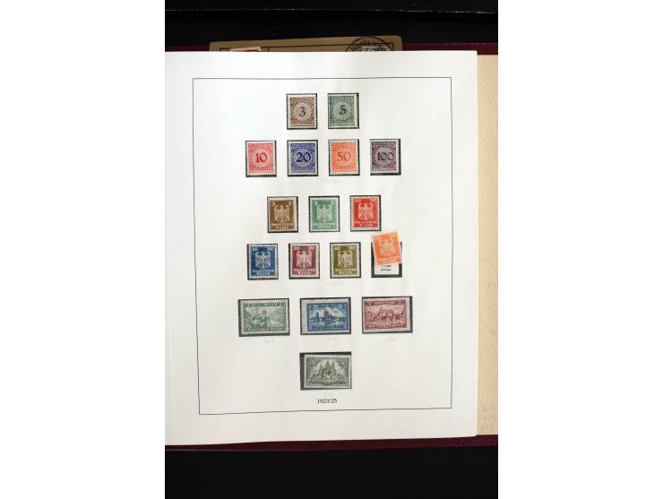 1872/1945, sehr schöne ungebrauchte und gestempelte Sammlung beginnend mit umfangreichen Brustschildteil, danach guter Teil P