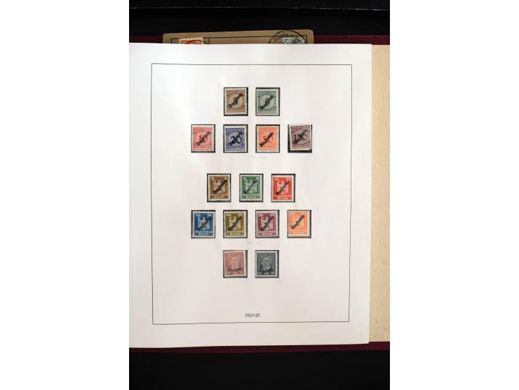 1872/1945, sehr schöne ungebrauchte und gestempelte Sammlung beginnend mit umfangreichen Brustschildteil, danach guter Teil P
