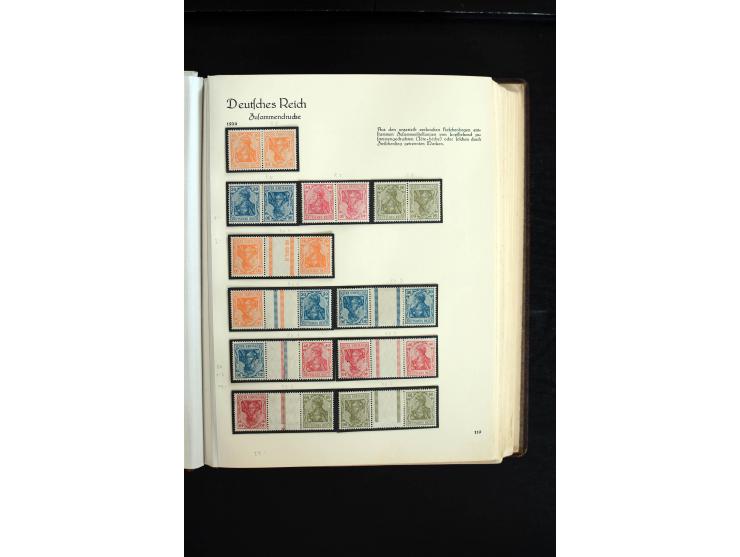 1872/1945, sehr schöne ungebrauchte und gestempelte Sammlung beginnend mit umfangreichen Brustschildteil, danach guter Teil P