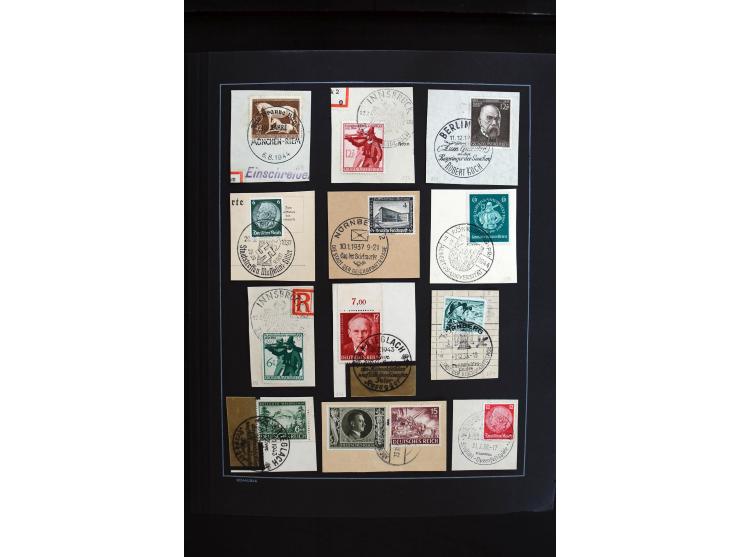 1872/1945, sehr schöne ungebrauchte und gestempelte Sammlung beginnend mit umfangreichen Brustschildteil, danach guter Teil P