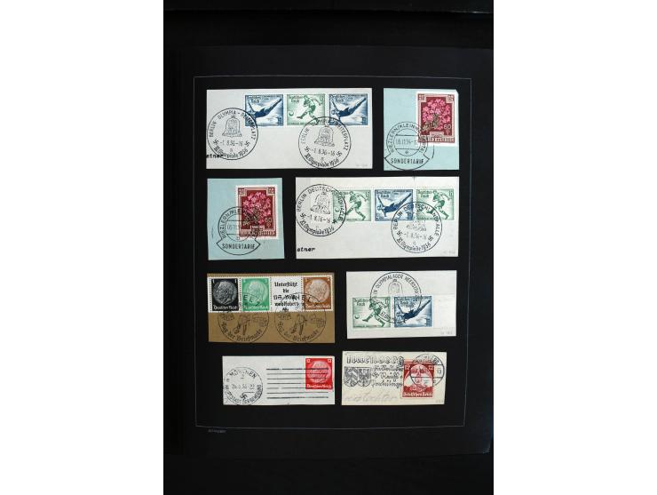 1872/1945, sehr schöne ungebrauchte und gestempelte Sammlung beginnend mit umfangreichen Brustschildteil, danach guter Teil P