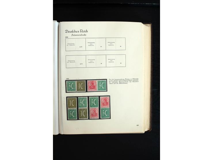 1872/1945, sehr schöne ungebrauchte und gestempelte Sammlung beginnend mit umfangreichen Brustschildteil, danach guter Teil P