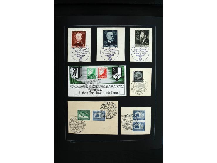 1872/1945, sehr schöne ungebrauchte und gestempelte Sammlung beginnend mit umfangreichen Brustschildteil, danach guter Teil P