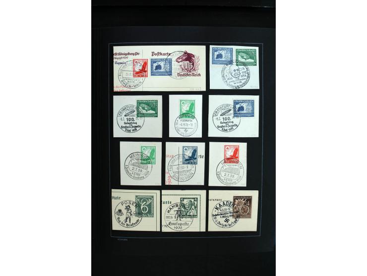 1872/1945, sehr schöne ungebrauchte und gestempelte Sammlung beginnend mit umfangreichen Brustschildteil, danach guter Teil P