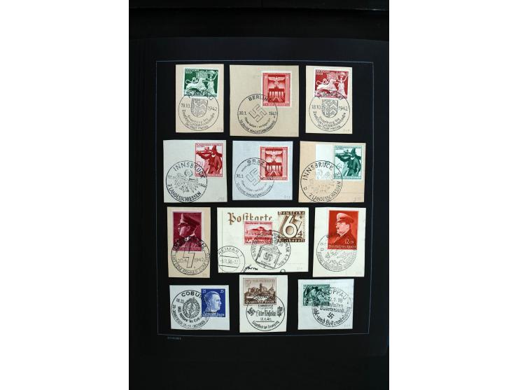 1872/1945, sehr schöne ungebrauchte und gestempelte Sammlung beginnend mit umfangreichen Brustschildteil, danach guter Teil P