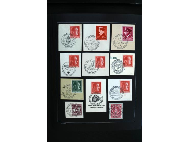 1872/1945, sehr schöne ungebrauchte und gestempelte Sammlung beginnend mit umfangreichen Brustschildteil, danach guter Teil P