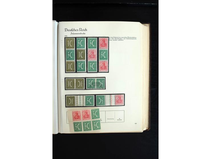 1872/1945, sehr schöne ungebrauchte und gestempelte Sammlung beginnend mit umfangreichen Brustschildteil, danach guter Teil P