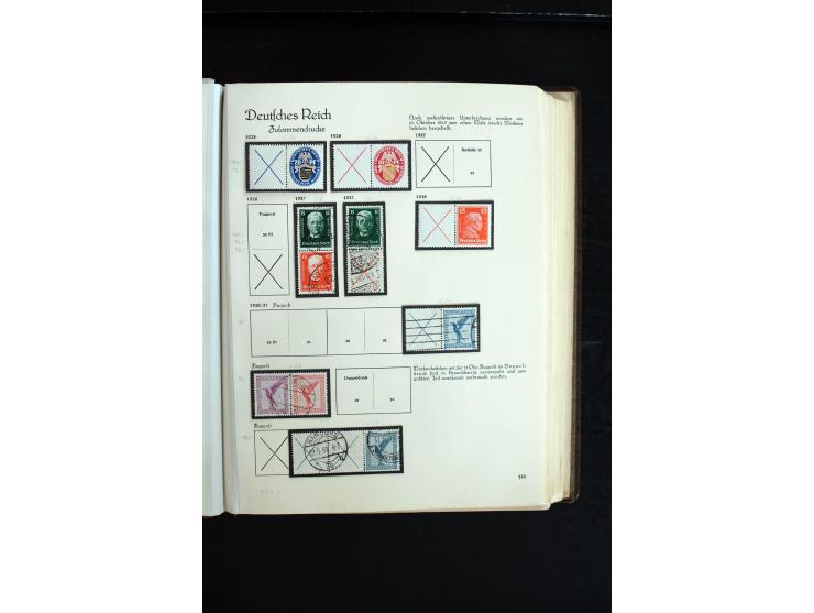1872/1945, sehr schöne ungebrauchte und gestempelte Sammlung beginnend mit umfangreichen Brustschildteil, danach guter Teil P