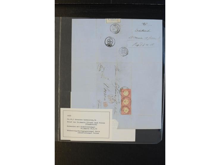 1872/74, Brustschilde, ungebrauchte und gestempelte Sammlung mit besseren Werten, teils mehrfach gesammelt, dazu kleiner Stem