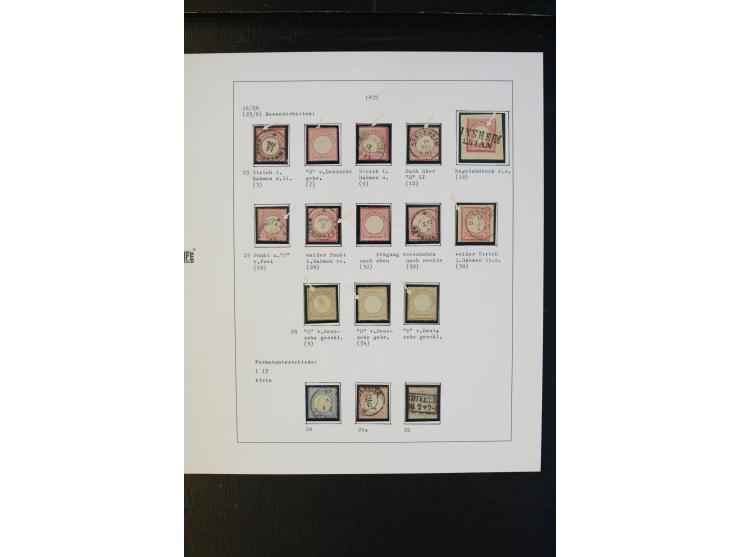 1872/74, Brustschilde, ungebrauchte und gestempelte Sammlung mit besseren Werten, teils mehrfach gesammelt, dazu kleiner Stem