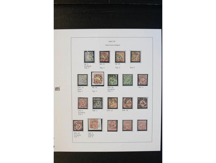 1872/74, Brustschilde, ungebrauchte und gestempelte Sammlung mit besseren Werten, teils mehrfach gesammelt, dazu kleiner Stem