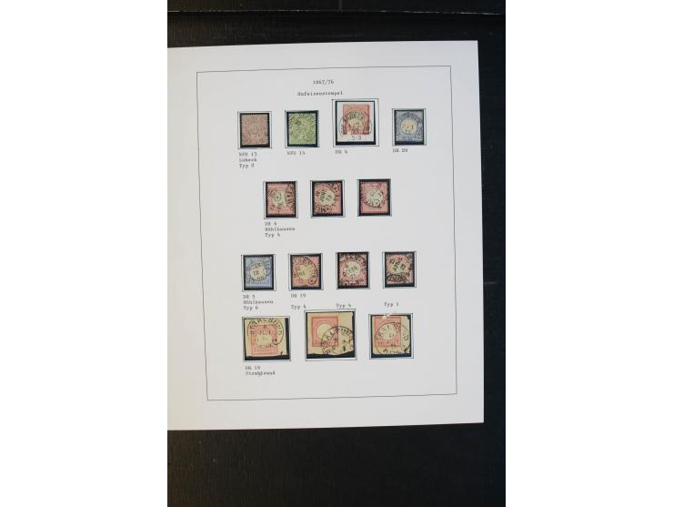 1872/74, Brustschilde, ungebrauchte und gestempelte Sammlung mit besseren Werten, teils mehrfach gesammelt, dazu kleiner Stem