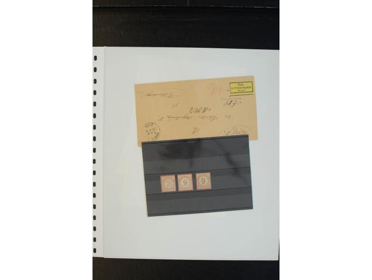 1872/74, Brustschilde, ungebrauchte und gestempelte Sammlung mit besseren Werten, teils mehrfach gesammelt, dazu kleiner Stem