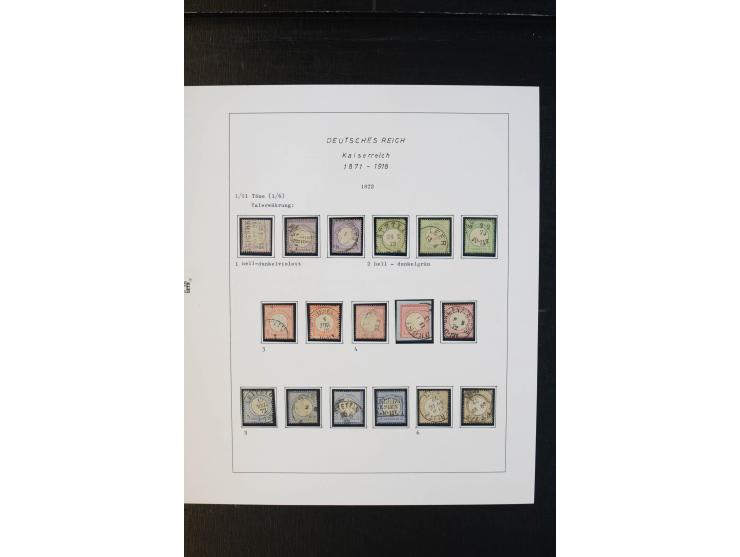 1872/74, Brustschilde, ungebrauchte und gestempelte Sammlung mit besseren Werten, teils mehrfach gesammelt, dazu kleiner Stem