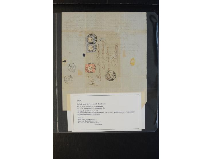 1872/74, Brustschilde, ungebrauchte und gestempelte Sammlung mit besseren Werten, teils mehrfach gesammelt, dazu kleiner Stem