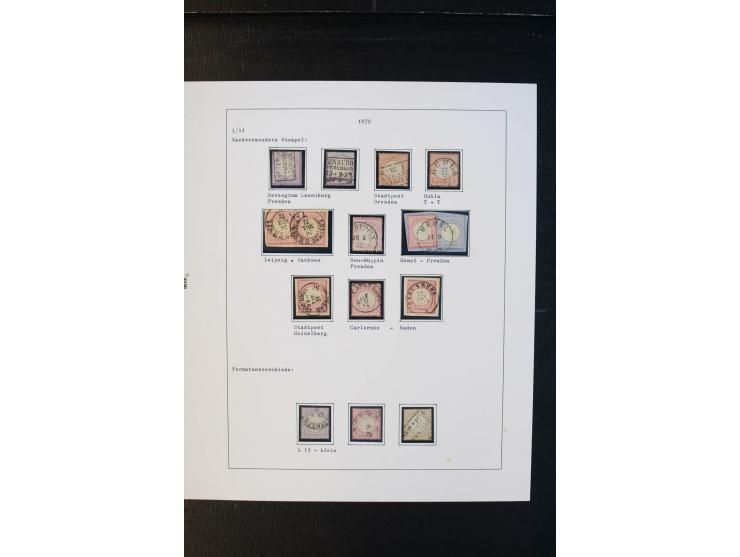 1872/74, Brustschilde, ungebrauchte und gestempelte Sammlung mit besseren Werten, teils mehrfach gesammelt, dazu kleiner Stem