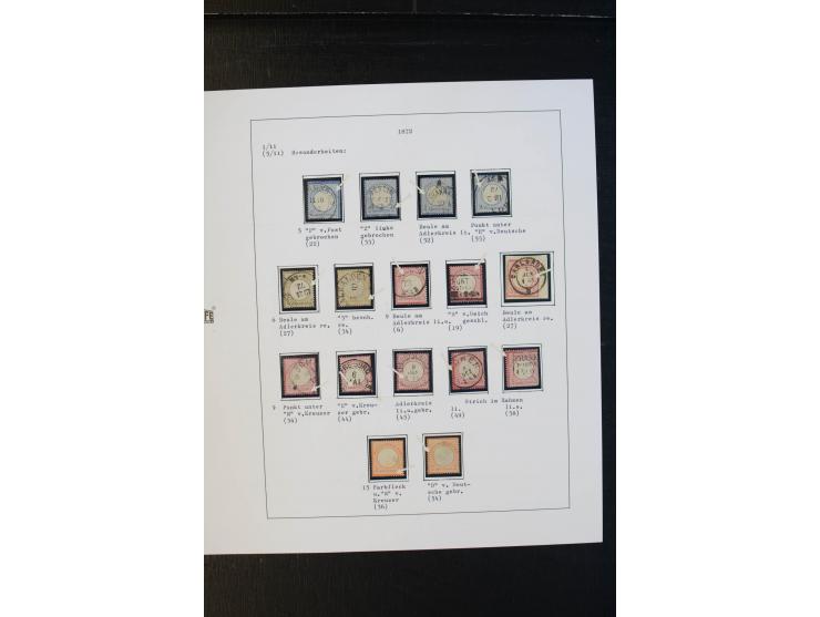 1872/74, Brustschilde, ungebrauchte und gestempelte Sammlung mit besseren Werten, teils mehrfach gesammelt, dazu kleiner Stem