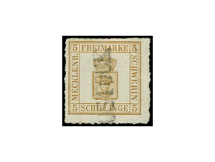 1864, 5 Schilling, farbfrisch, sauber gestempelt, rückseitig minimal fleckig, sonst tadellos, signiert Berger BPP