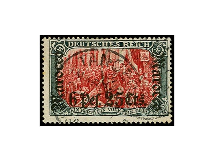1905, 6 P. 25 C., sauber gestempelt, 2 Zähnchen minimal fleckig, sonst tadellos, signiert Bothe BPP